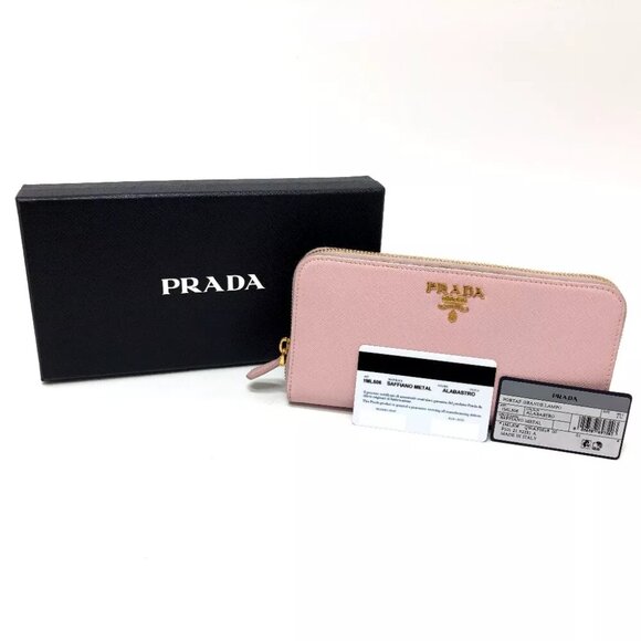 PRADA 1ML506 logo Zippy Wallet Zip Around Long Wallet - Picture 12 of 12